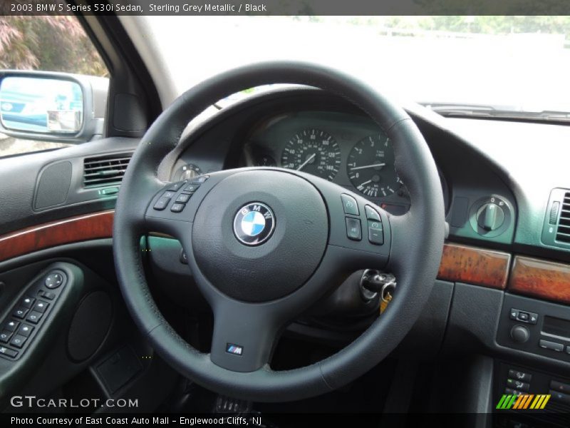 Sterling Grey Metallic / Black 2003 BMW 5 Series 530i Sedan