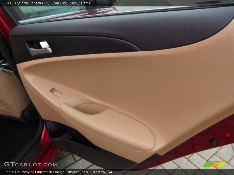 Sparkling Ruby / Camel 2013 Hyundai Sonata GLS