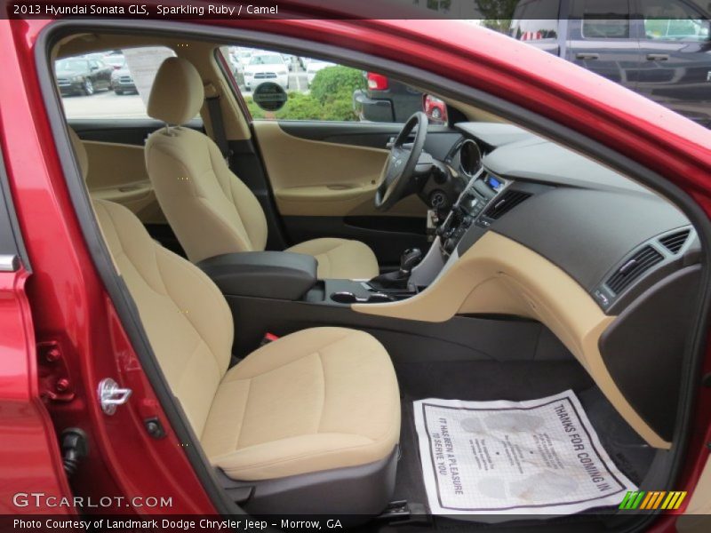 Sparkling Ruby / Camel 2013 Hyundai Sonata GLS