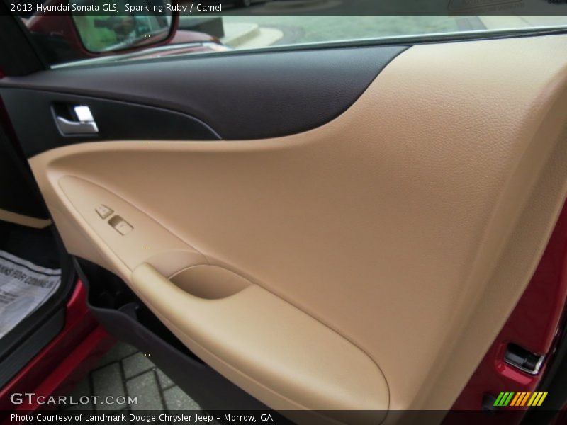 Sparkling Ruby / Camel 2013 Hyundai Sonata GLS