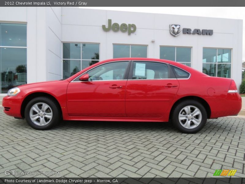 Victory Red / Gray 2012 Chevrolet Impala LS