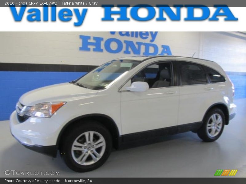 Taffeta White / Gray 2010 Honda CR-V EX-L AWD
