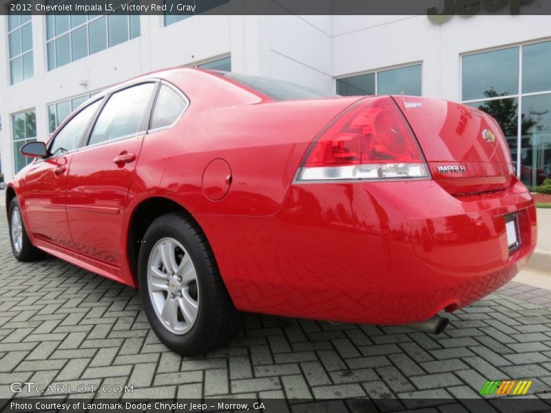 Victory Red / Gray 2012 Chevrolet Impala LS