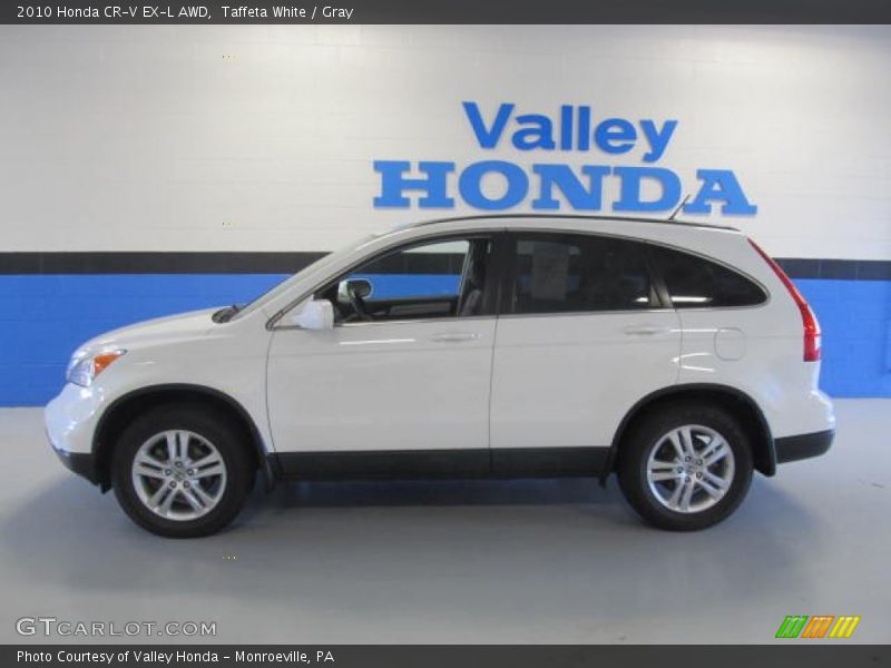 Taffeta White / Gray 2010 Honda CR-V EX-L AWD