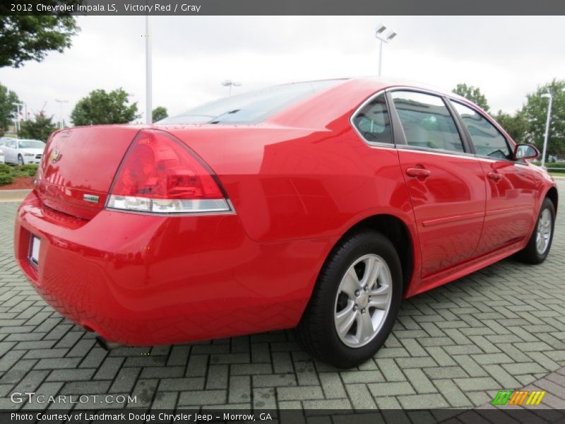 Victory Red / Gray 2012 Chevrolet Impala LS