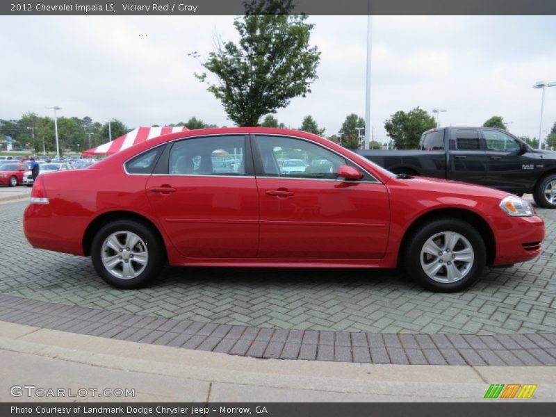 Victory Red / Gray 2012 Chevrolet Impala LS