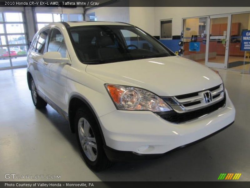 Taffeta White / Gray 2010 Honda CR-V EX-L AWD