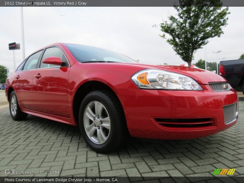 Victory Red / Gray 2012 Chevrolet Impala LS