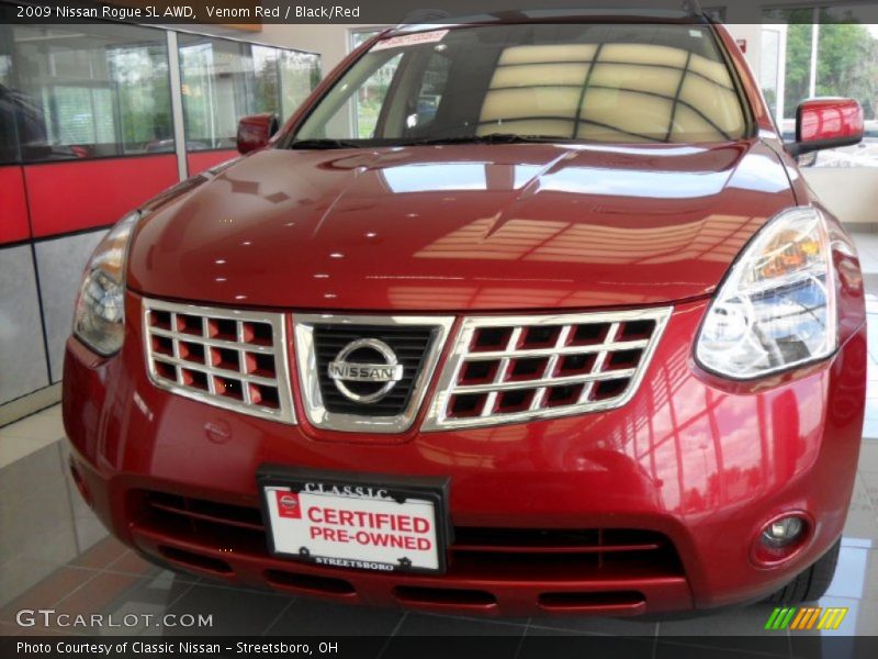 Venom Red / Black/Red 2009 Nissan Rogue SL AWD