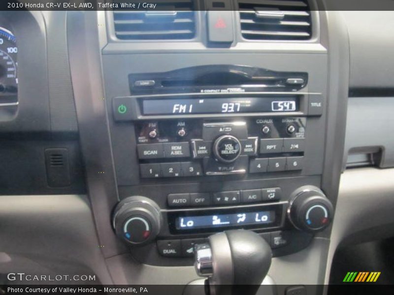 Taffeta White / Gray 2010 Honda CR-V EX-L AWD