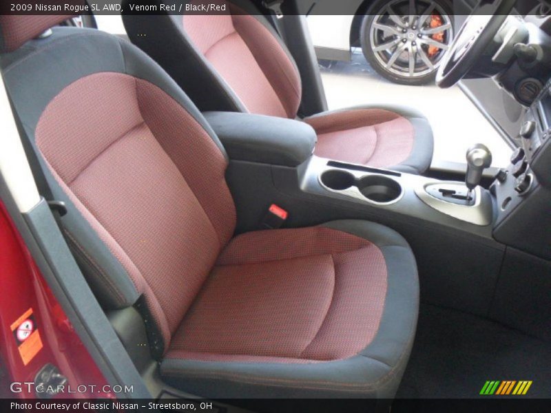 Venom Red / Black/Red 2009 Nissan Rogue SL AWD