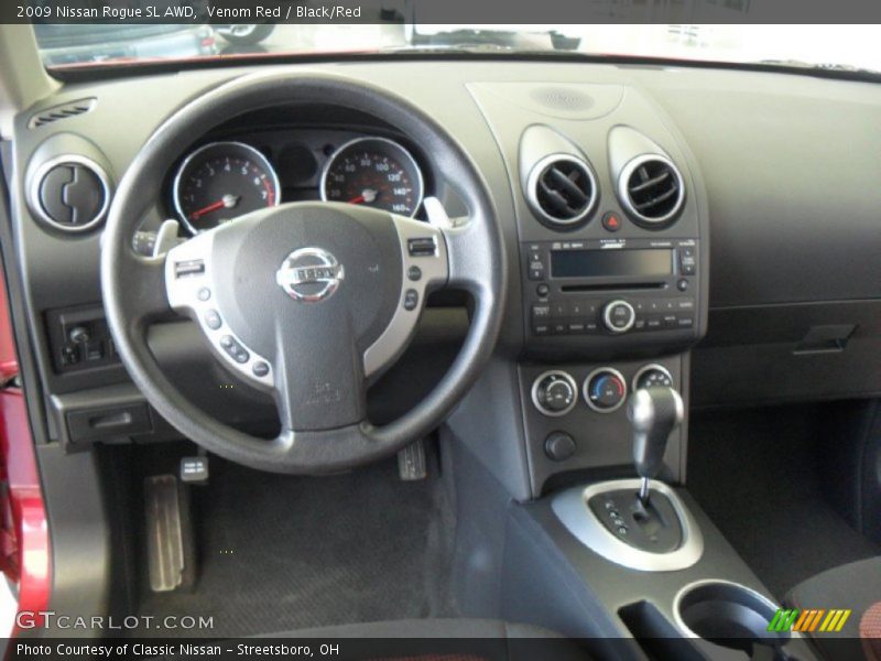 Venom Red / Black/Red 2009 Nissan Rogue SL AWD