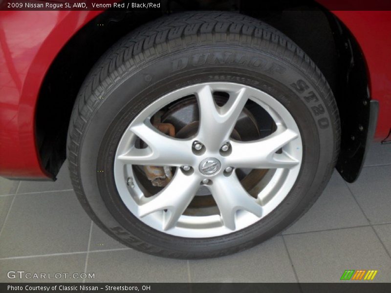 Venom Red / Black/Red 2009 Nissan Rogue SL AWD