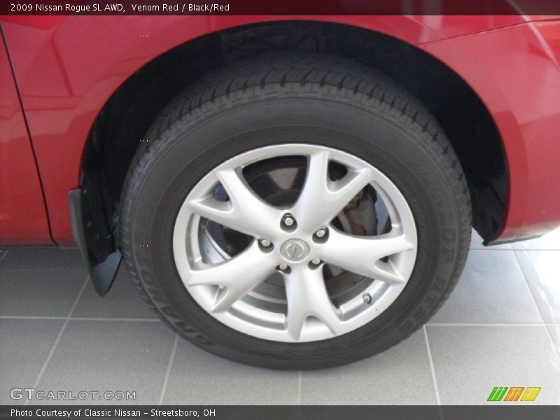 Venom Red / Black/Red 2009 Nissan Rogue SL AWD