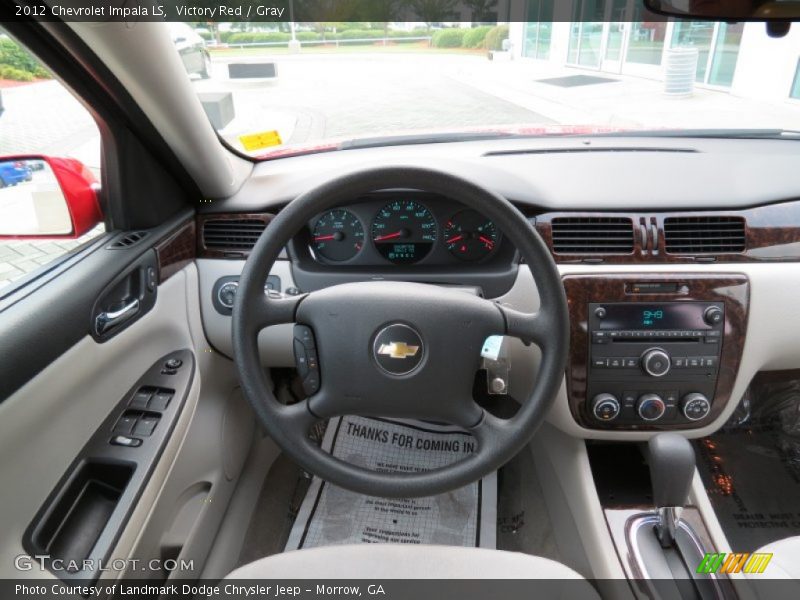 Victory Red / Gray 2012 Chevrolet Impala LS