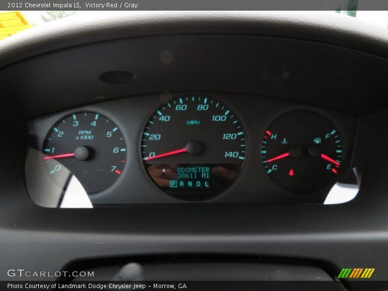 Victory Red / Gray 2012 Chevrolet Impala LS