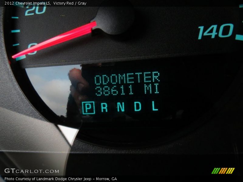 Victory Red / Gray 2012 Chevrolet Impala LS