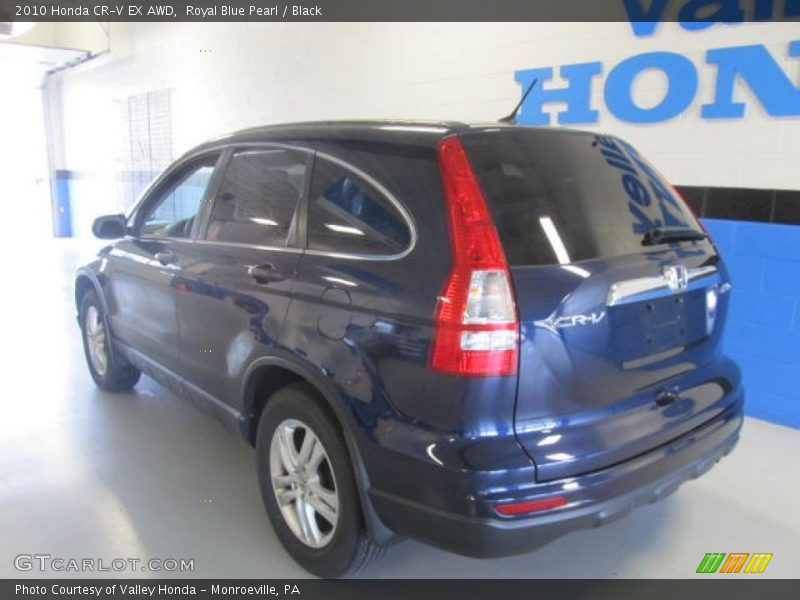 Royal Blue Pearl / Black 2010 Honda CR-V EX AWD