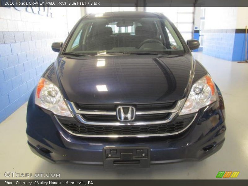 Royal Blue Pearl / Black 2010 Honda CR-V EX AWD