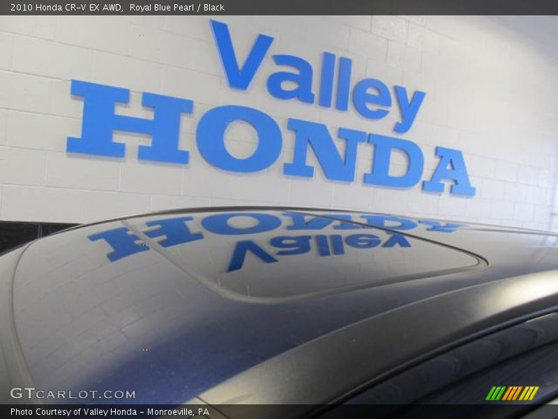 Royal Blue Pearl / Black 2010 Honda CR-V EX AWD