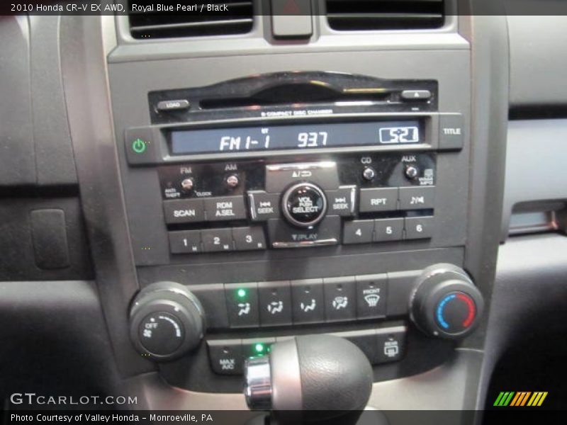 Royal Blue Pearl / Black 2010 Honda CR-V EX AWD