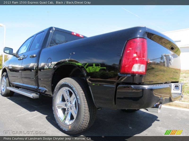 Black / Black/Diesel Gray 2013 Ram 1500 Express Quad Cab