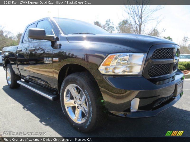 Black / Black/Diesel Gray 2013 Ram 1500 Express Quad Cab