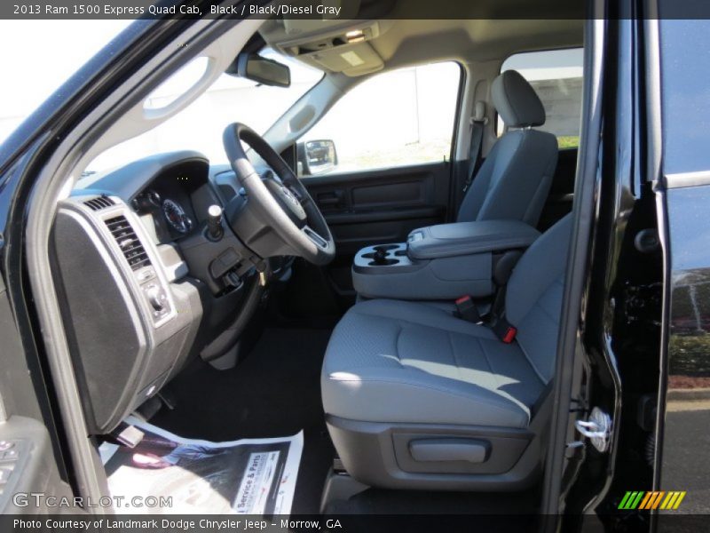 Black / Black/Diesel Gray 2013 Ram 1500 Express Quad Cab