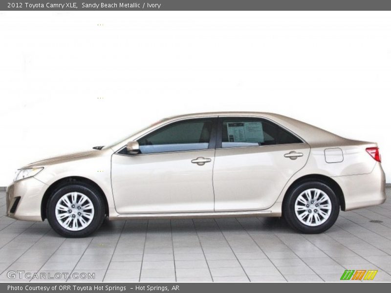 Sandy Beach Metallic / Ivory 2012 Toyota Camry XLE
