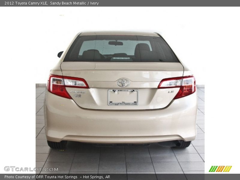 Sandy Beach Metallic / Ivory 2012 Toyota Camry XLE