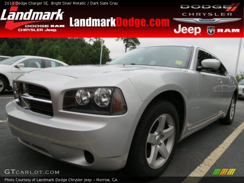 Bright Silver Metallic / Dark Slate Gray 2010 Dodge Charger SE