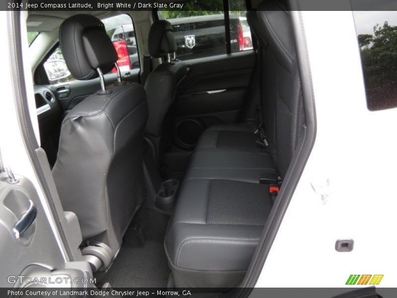 Bright White / Dark Slate Gray 2014 Jeep Compass Latitude