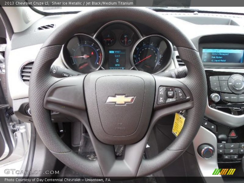 Silver Ice Metallic / Jet Black/Medium Titanium 2013 Chevrolet Cruze LS
