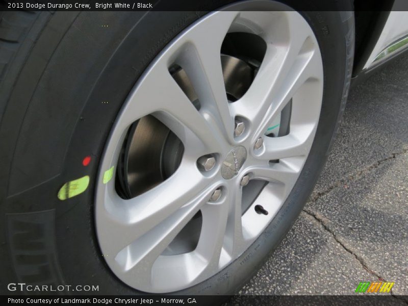 Bright White / Black 2013 Dodge Durango Crew