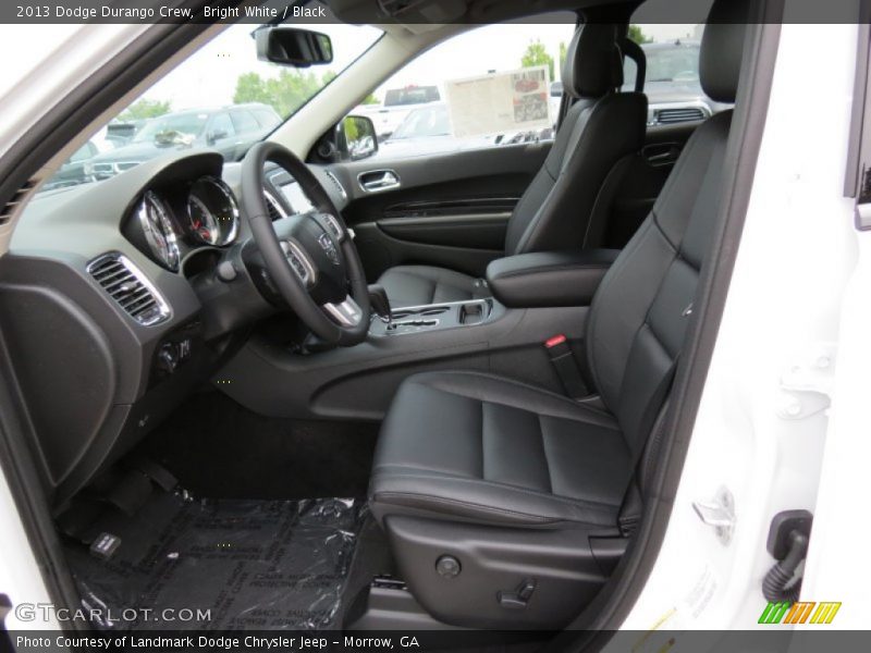 Bright White / Black 2013 Dodge Durango Crew