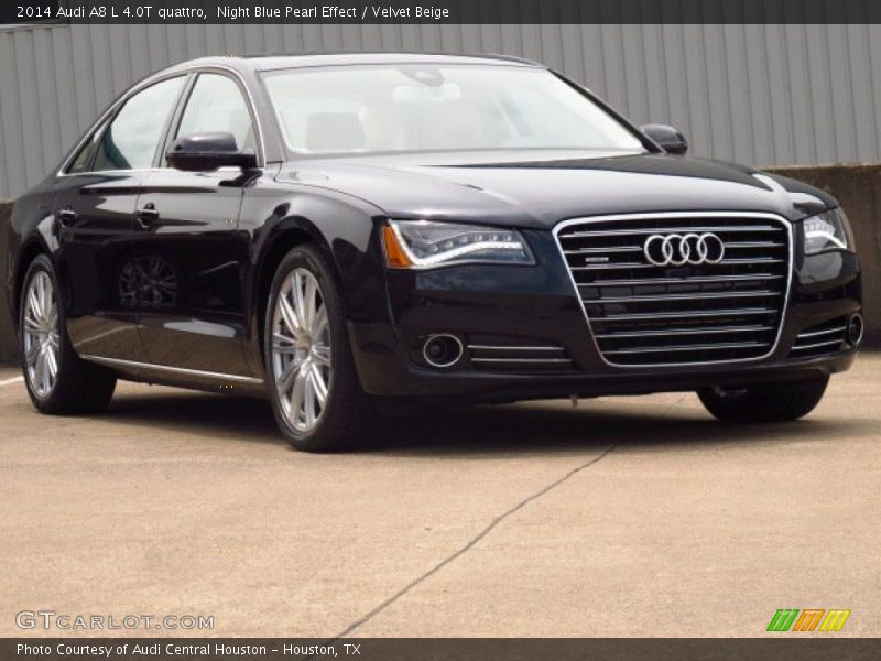 Night Blue Pearl Effect / Velvet Beige 2014 Audi A8 L 4.0T quattro