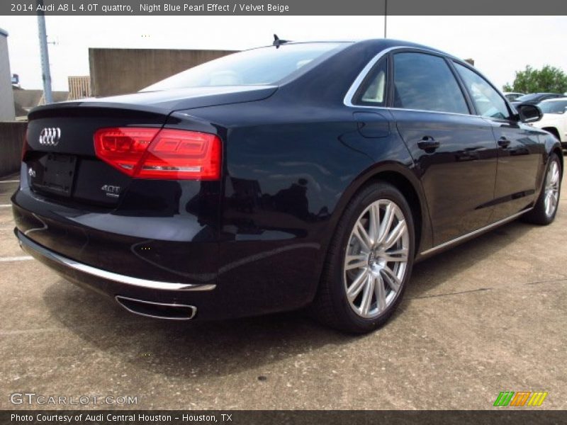 Night Blue Pearl Effect / Velvet Beige 2014 Audi A8 L 4.0T quattro