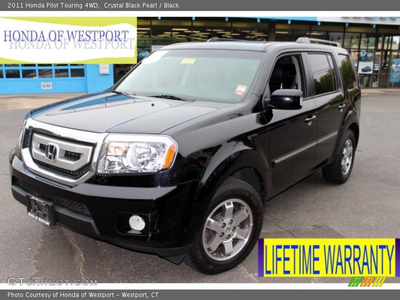 Crystal Black Pearl / Black 2011 Honda Pilot Touring 4WD
