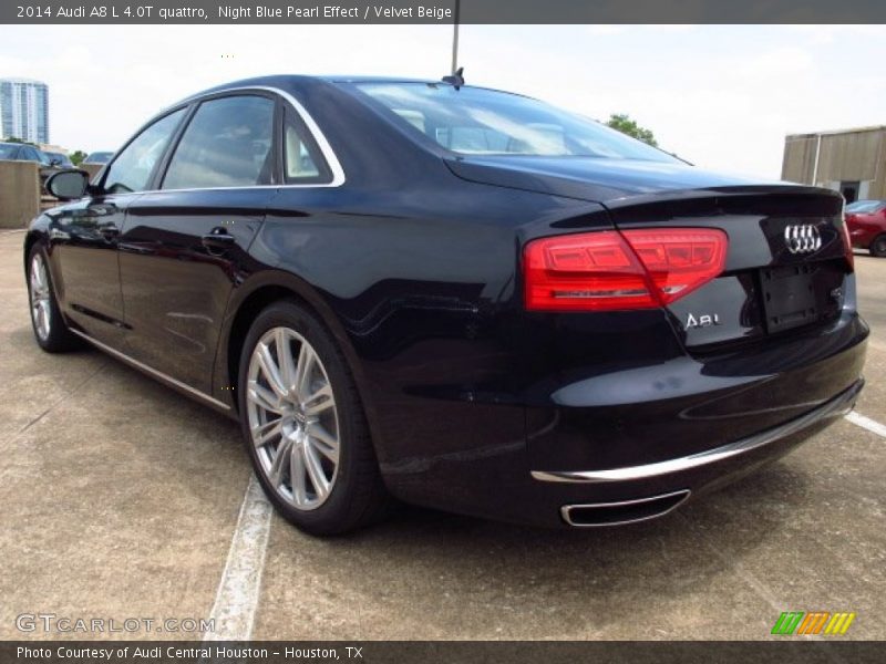 Night Blue Pearl Effect / Velvet Beige 2014 Audi A8 L 4.0T quattro