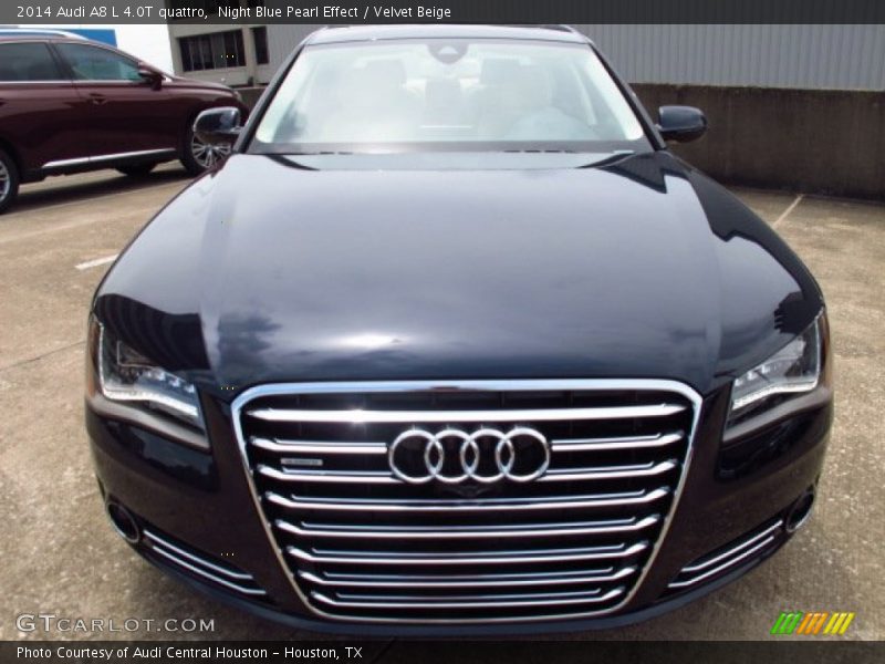 Night Blue Pearl Effect / Velvet Beige 2014 Audi A8 L 4.0T quattro