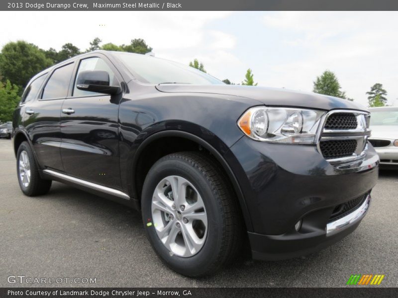 Maximum Steel Metallic / Black 2013 Dodge Durango Crew