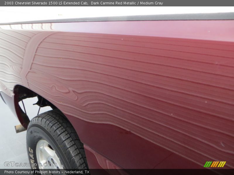 Dark Carmine Red Metallic / Medium Gray 2003 Chevrolet Silverado 1500 LS Extended Cab
