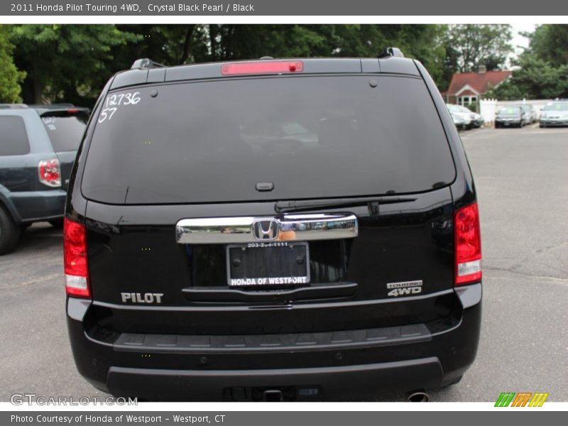 Crystal Black Pearl / Black 2011 Honda Pilot Touring 4WD