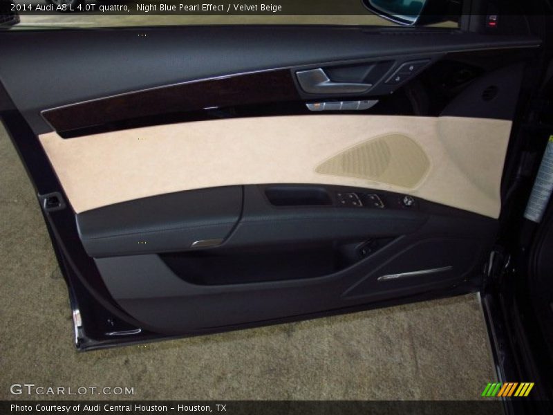 Night Blue Pearl Effect / Velvet Beige 2014 Audi A8 L 4.0T quattro