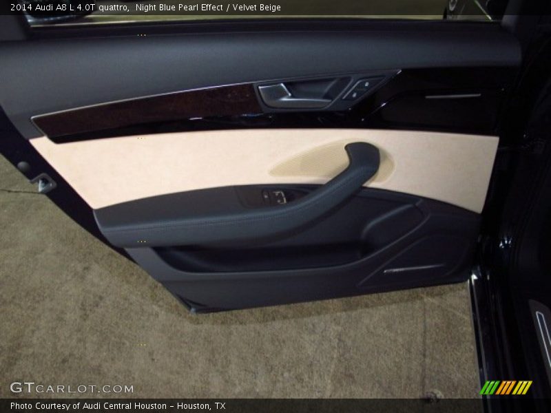 Night Blue Pearl Effect / Velvet Beige 2014 Audi A8 L 4.0T quattro