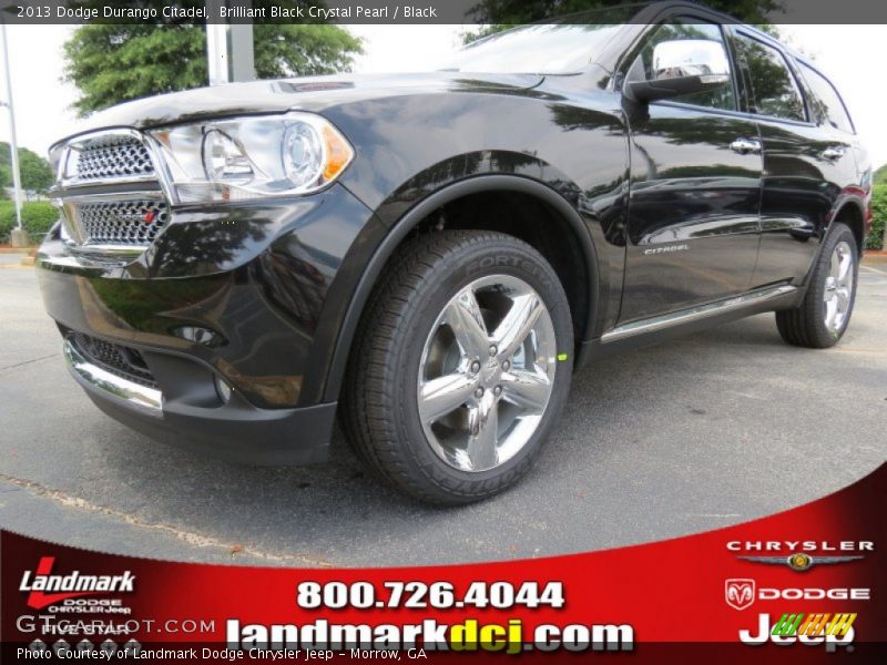 Brilliant Black Crystal Pearl / Black 2013 Dodge Durango Citadel