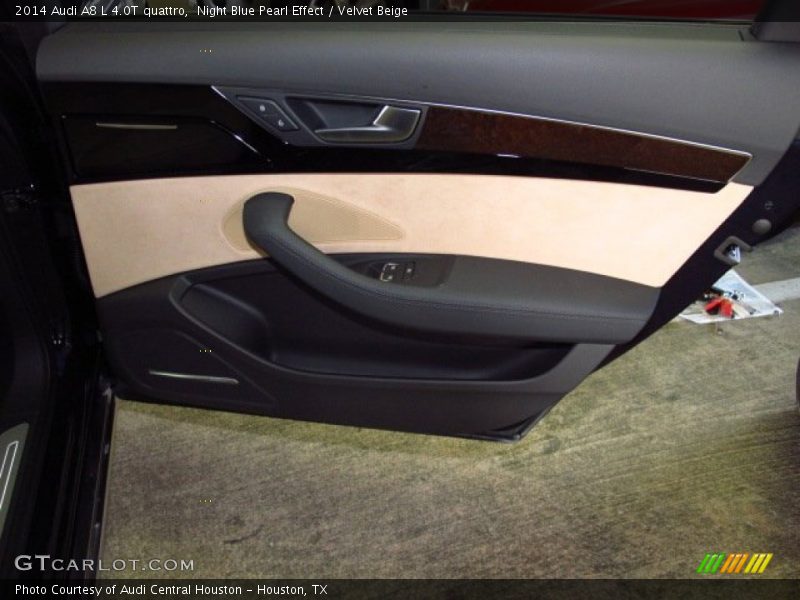 Night Blue Pearl Effect / Velvet Beige 2014 Audi A8 L 4.0T quattro