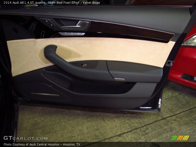 Night Blue Pearl Effect / Velvet Beige 2014 Audi A8 L 4.0T quattro