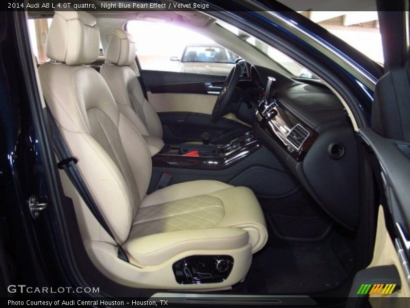 Night Blue Pearl Effect / Velvet Beige 2014 Audi A8 L 4.0T quattro