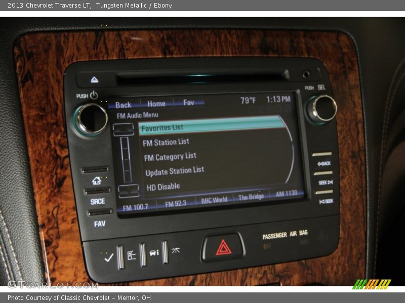 Tungsten Metallic / Ebony 2013 Chevrolet Traverse LT